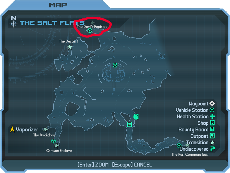 Карта borderlands 3 со всеми обозначениями