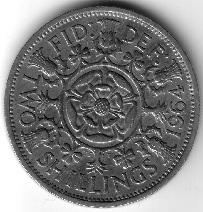 GBP 1964 2/- Shilling - Coin Collecting Wiki