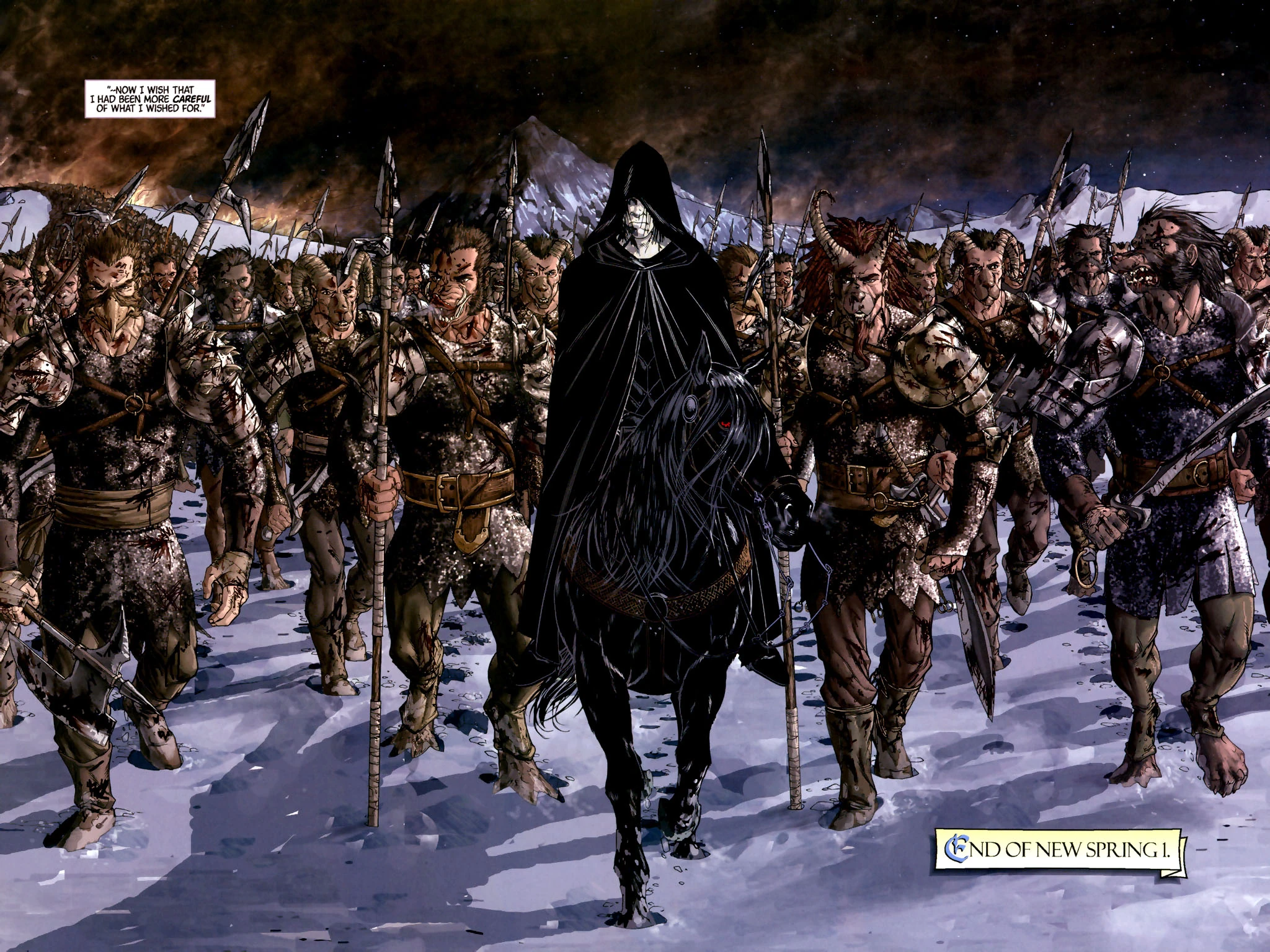 trolloc army, led by myrddraal