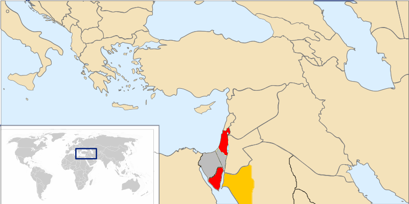 new israel map